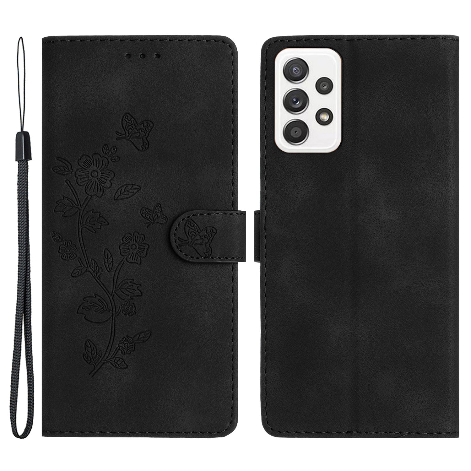 For Samsung Galaxy A23 5G (Global Version) / A23 4G Flower Imprint Phone Cover Leather Wallet Stand Case For Samsung Galaxy A23 5G (Global Version) / A23 4G Flower Imprint Phone Cover Leather Wallet Stand Case